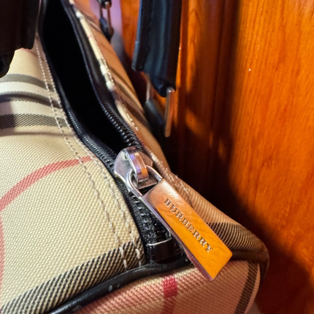 Burberry Tan and Black Plaid Speedy Satchel - Picture 6 of 13